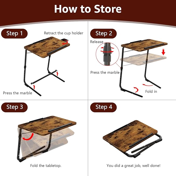 TV Trays Set of 4 - Image 8