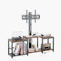Aquzee TV Stand with Mount for up to 75 inch with Power Outlet, 58”W Wood by Aquzee