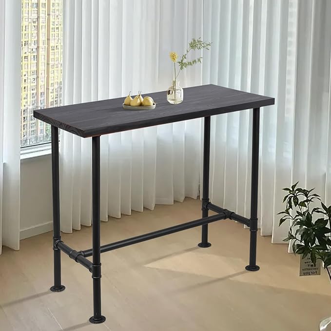 Diwhy DIY Industrial Design Pipe Dining Table Casual Pub BAR Laptop Table - Image 5