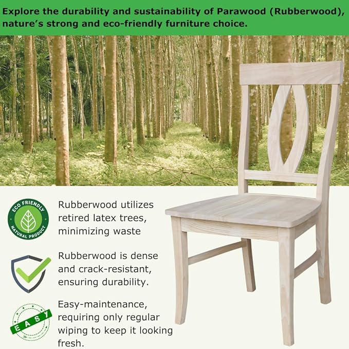 IC INTERNATIONAL CONCEPTS Set of Two Verona Dining Chairs 225lbs wt Capacity - Image 5