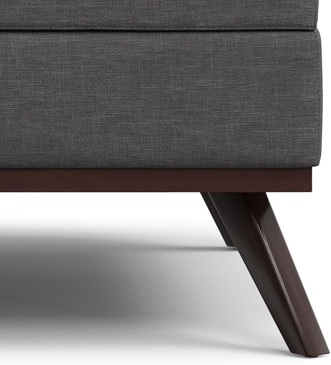 SIMPLIHOME Owen 40 inch Wide Mid Century Modern Square XL Coffee Table Storage - Image 12
