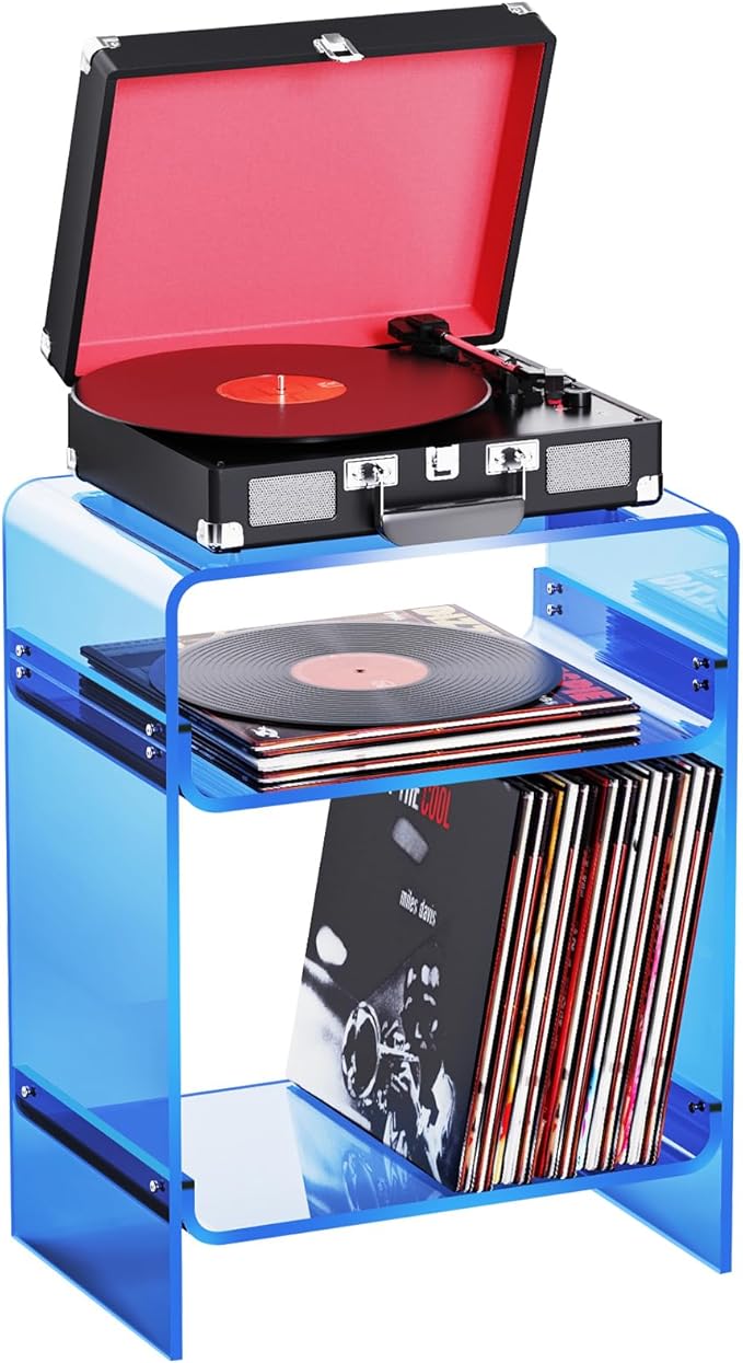 Acrylic Record Player Table by AcrylicTableFurniture