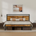 Z-hom Upgraded King Size Bed Frame, Heavy Duty Metal Sturdy King Bed Frame by Z-HOM