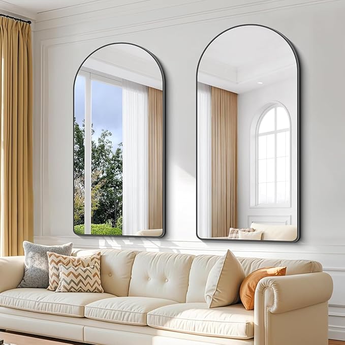 Arched Bathroom Mirror, Wall Mounted Mirror, Living Room, Vertically Hanging - Image 2