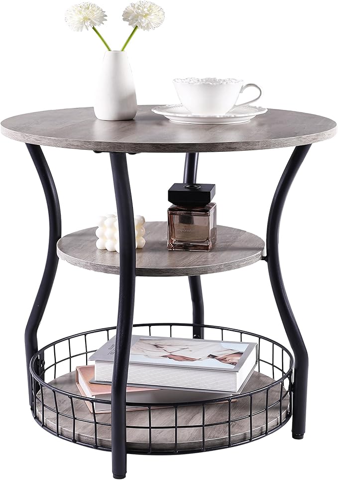 Small Side Table Round End Table by AnlanborbyAnlanborHome
