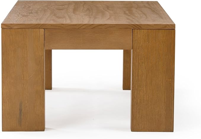 Plank+Beam Modern Rectangular Coffee Table, Medium Sized Coffee Table, Center - Image 5