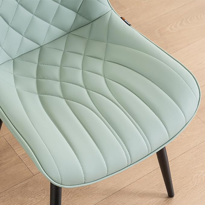 YOUNUOKE Dining Chairs Set of 2 Mid Century Modern Kitchen Chair Comfortable - Image 4