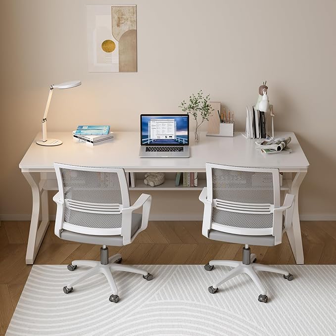 Extra Long Desk with Bookshelf - Image 6