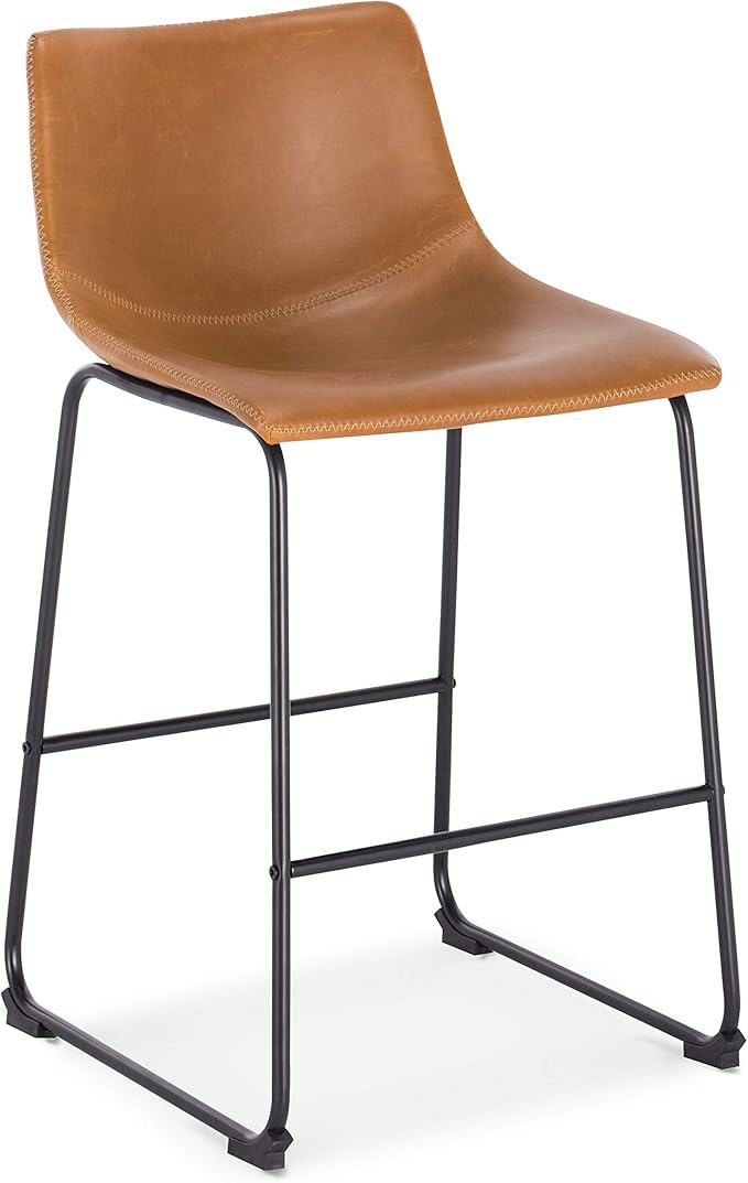 POLY & BARK Bar Stools Set of 3 – 34" Counter Height Chairs - Image 7
