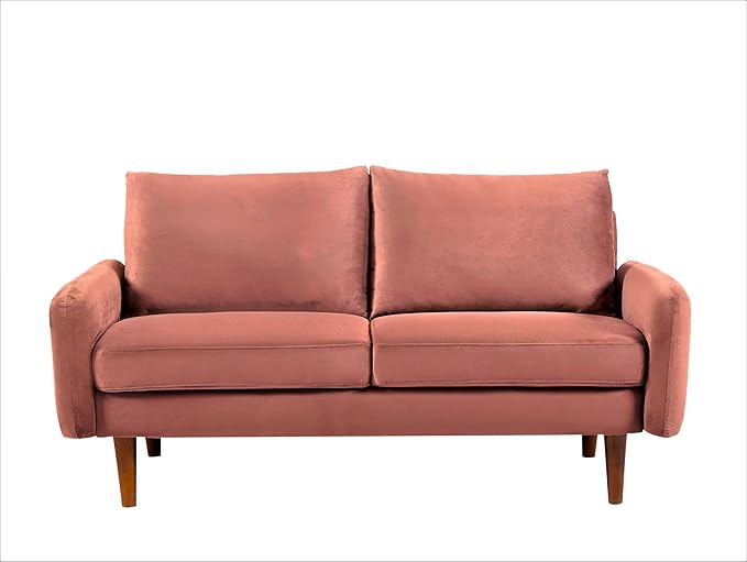 Container Furniture Direct Kent Velvet Loveseat Sofa - Image 4