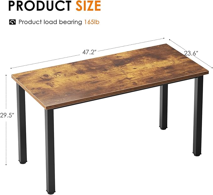 Need Computer Desk, 47 inch Home Office Desk, Modern Simple Style Home Office - Image 3