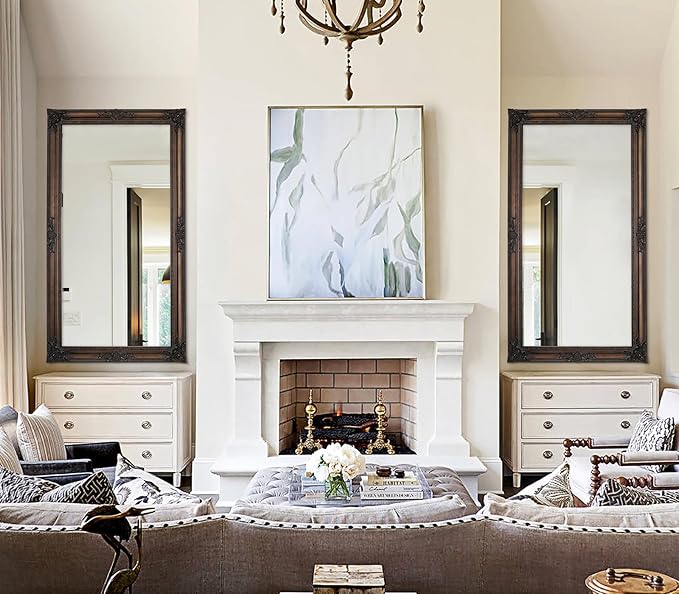 Large Bronze Mirror, Decorative Mirror - Image 5
