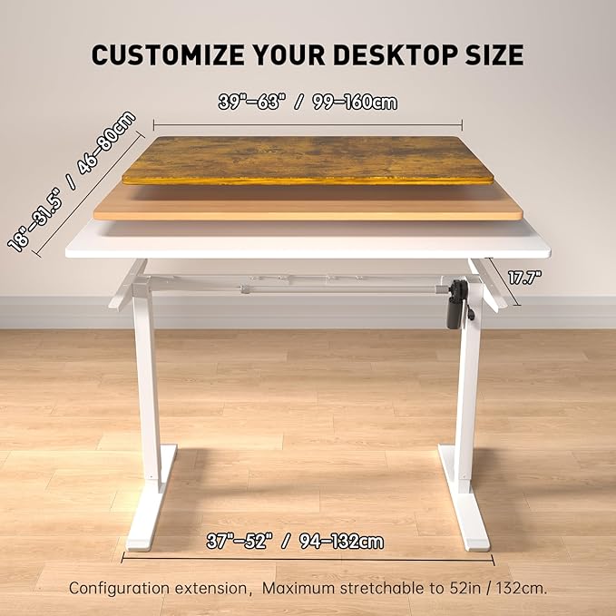 Standing Desk Frame, Electric Adjustable Legs - Image 2