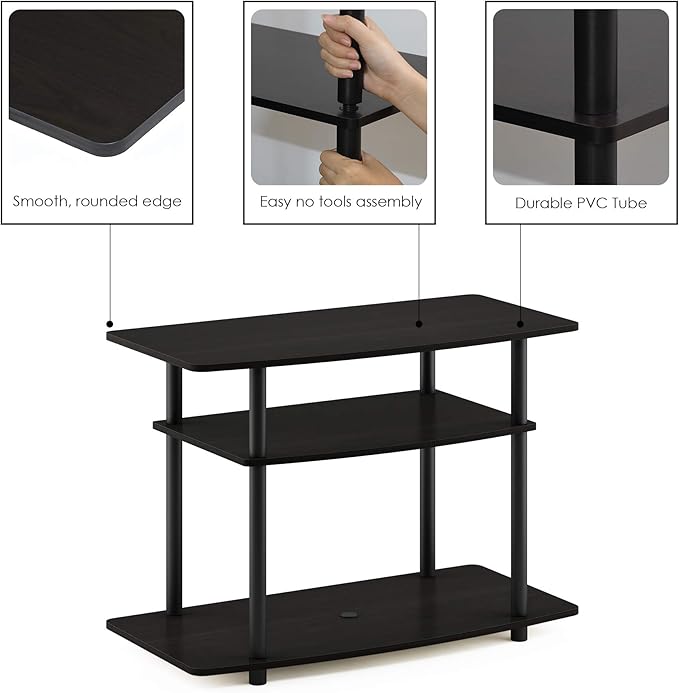 Furinno Turn-N-Tube No Tools 3-Tier Entertainment Center TV Stand - Image 8