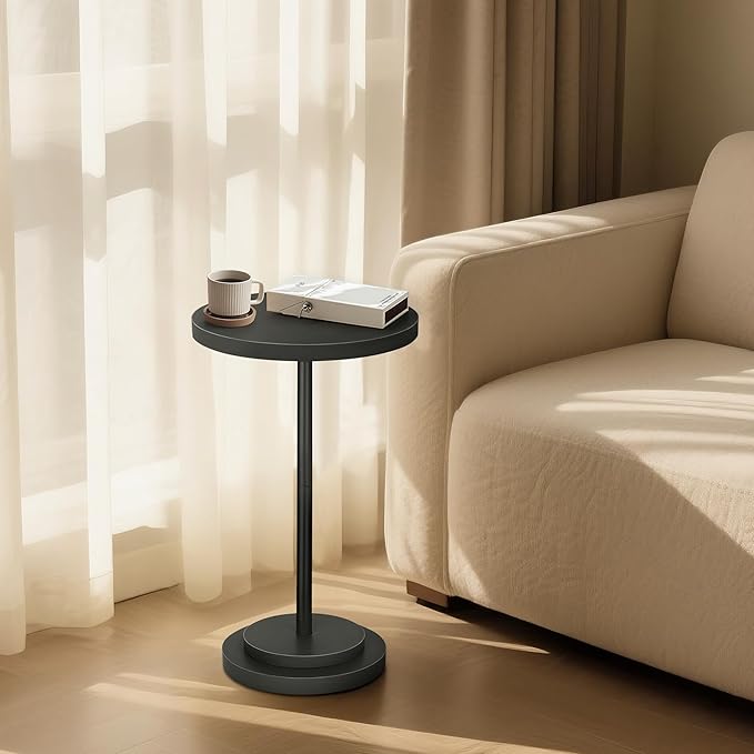 Drink Table, Small Pedestal Side Tables - Image 8