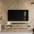 55'' Floating TV Stand, Wall Mounted TV Console, Floating TV Cabinet, Under TV by Unknown