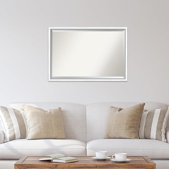 Amanti Art White Bathroom Mirror - Image 6