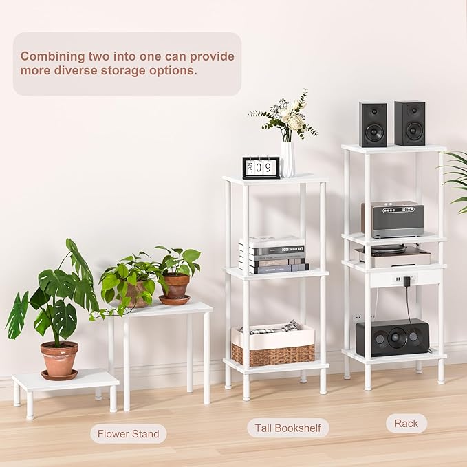 End Table, Small Side Table, 2-Tier Nightstand - Image 5