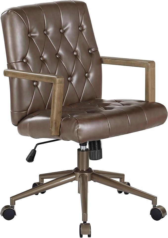 OSP Home Furnishings Waltham Adjustable Height and Tilt, Swivel Home Office by OSPHomeFurnishings