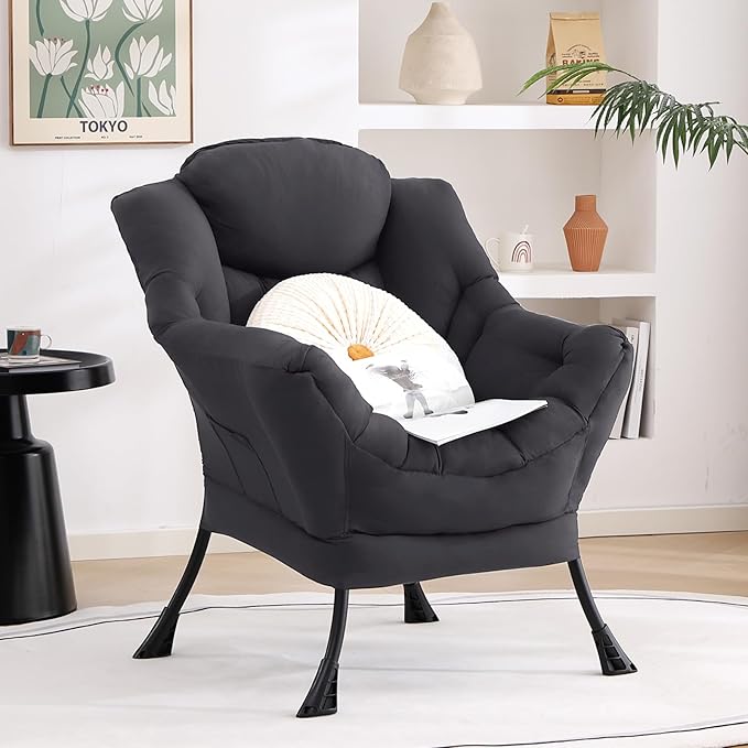 Lazy Chair, Reading Armchair, Large Modern Lounge Accent Chair, Leisure Sofa - Image 8