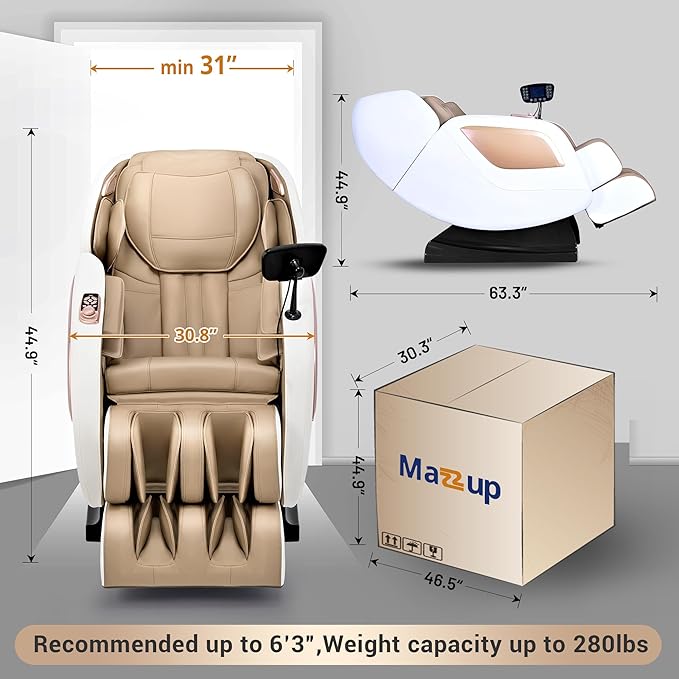 Massage Chair Full Body with Heat, Full Body Zero Gravity Shiatsu Massage Chair - Image 2