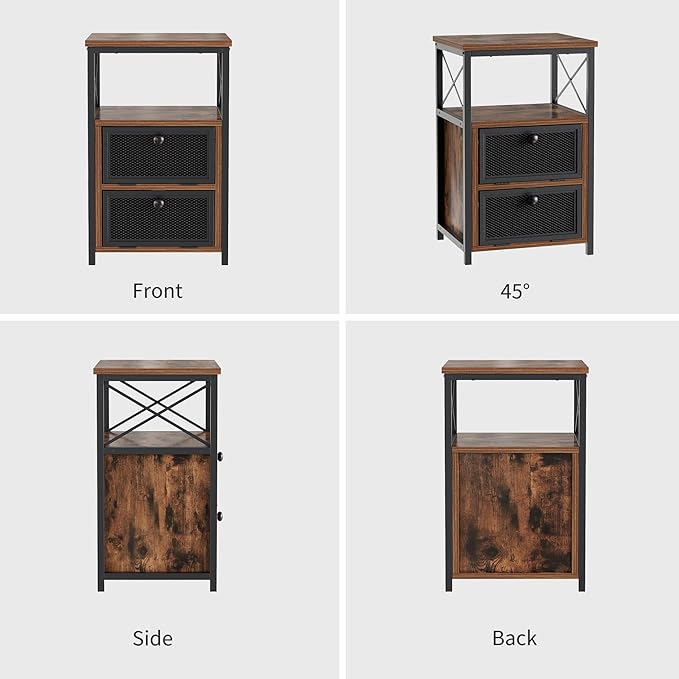 VECELO End Tables Set of 2 - Image 9