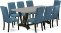 East West Furniture V697EL121-9 9 Piece Dining Room Table Set Includes a by EastWestFurniture