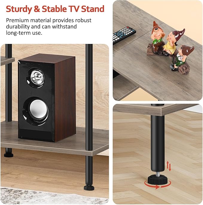 OYEAL 50 inch TV Stand for Living Room Farmhouse Entertainment Center - Image 4