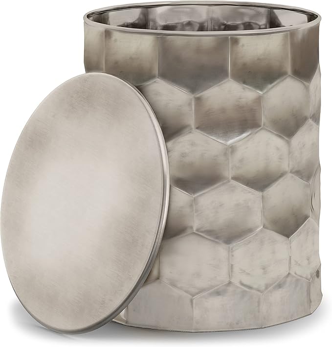 SIMPLIHOME Whitney Industrial 17 inch Wide Metal Storage Accent Side Table in - Image 4