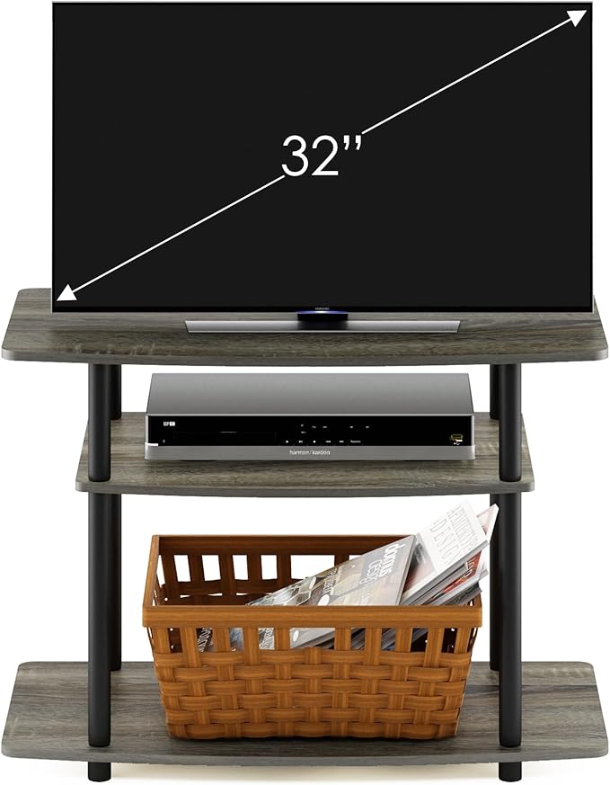Furinno Turn-N-Tube No Tools 3-Tier Entertainment Center TV Stand - Image 3