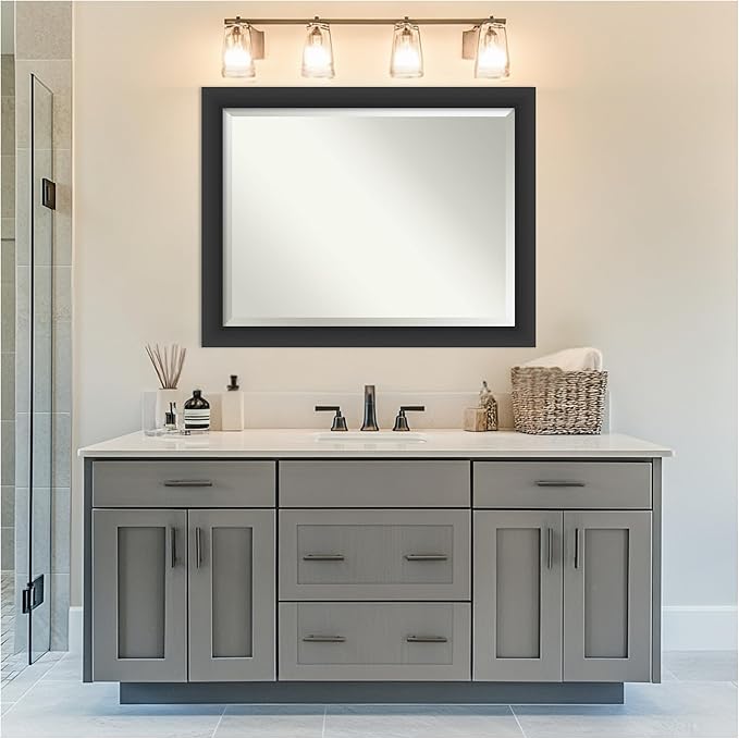 Amanti Art Black Bathroom Mirror - Image 5