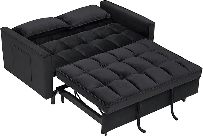Ball & Cast 55" Convertible Sleeper Sofa Bed, Convertible Pull Out Couch - Image 11