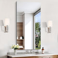 KOCUUY Frameless Mirror, 24x48 Inch Rectangle Bathroom Vanity Mirror by KOCUUY