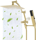 Hibbent All Metal 10'' Rainfall Shower Head, Shower Head Combo, High Pressure by Hibbent
