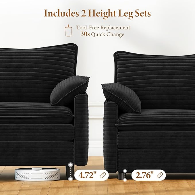 Vesgantti Large Modular Sectional Sofa, Big Comfy Cloud Couch - Image 3
