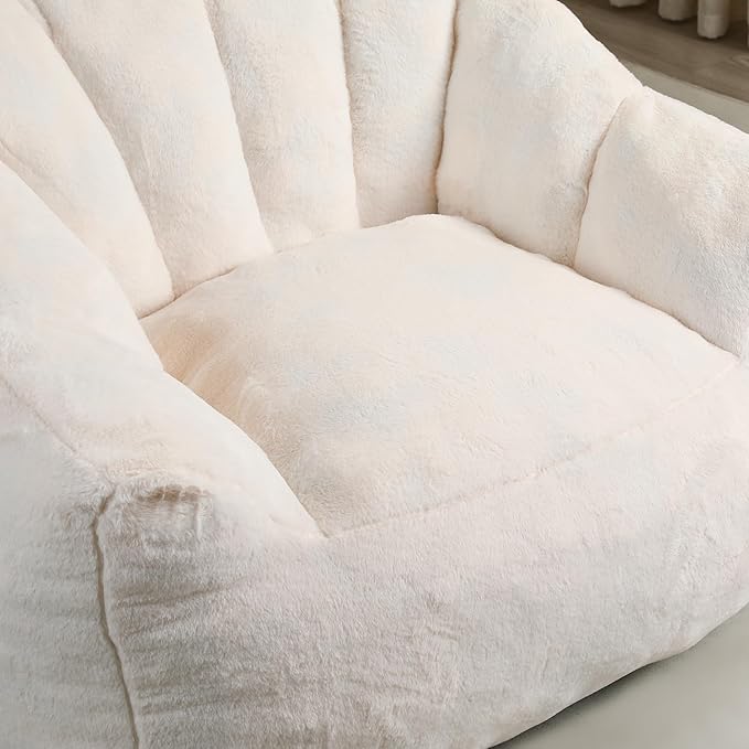 Furniliving Bean Bag Chair, Giant Bean Bag Chair Stuffed Floor Sofa - Image 6