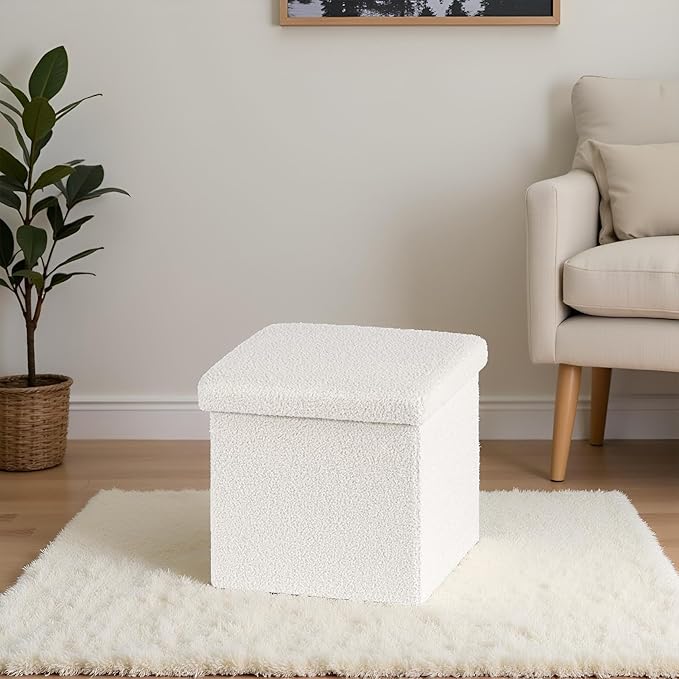 Folding Storage Ottoman Cube - Image 7