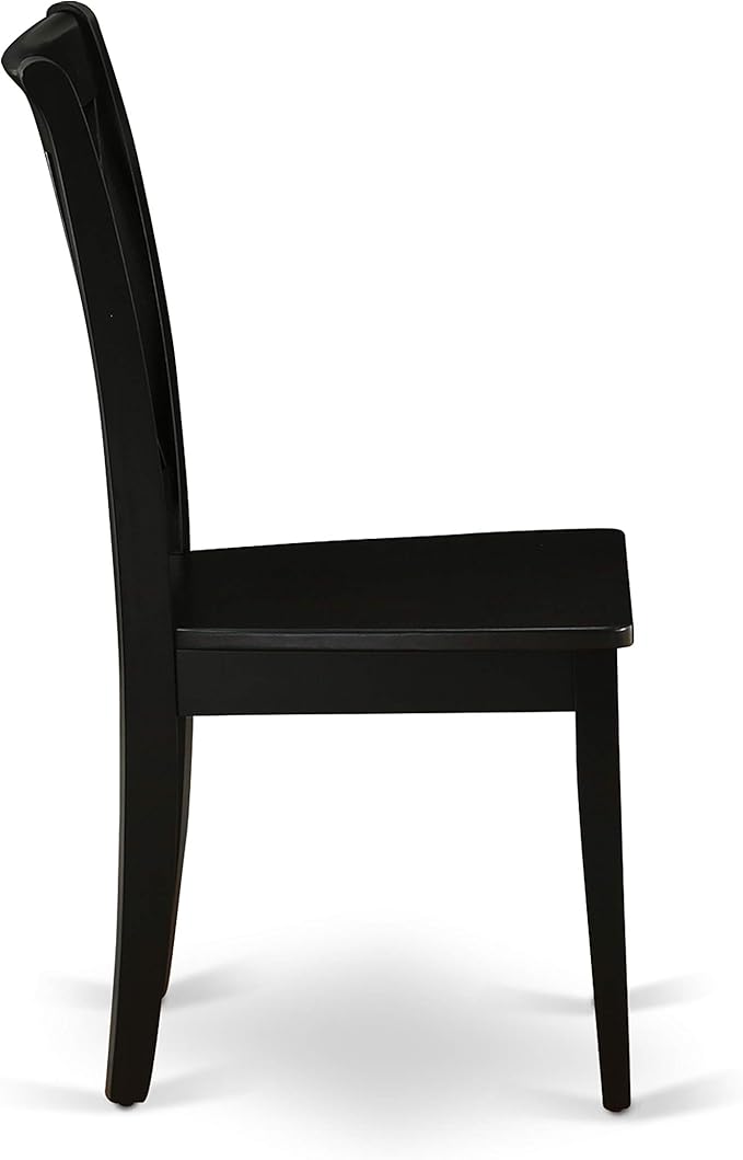 East West Furniture DLCL5-BLK-W 5 Piece Dining Table Set - Image 10