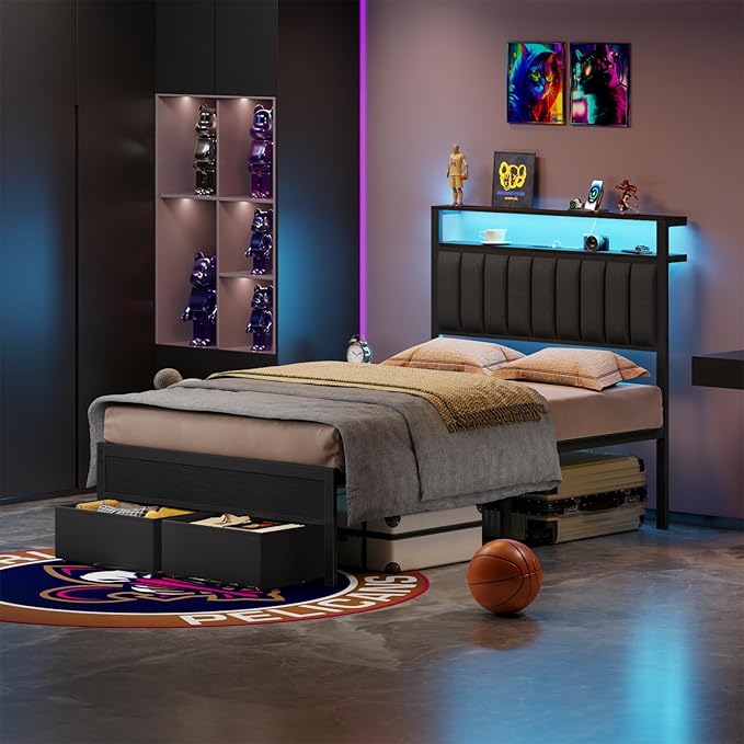 Furnulem Full Size Bed Frame - Image 4