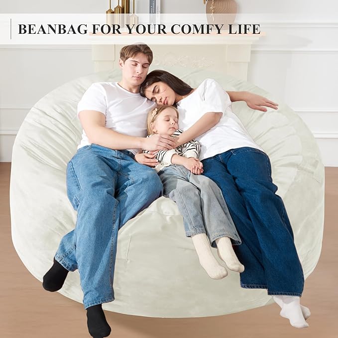 Homguava 6 FT Bean Bag Chair: 6' Bean Bags - Image 3