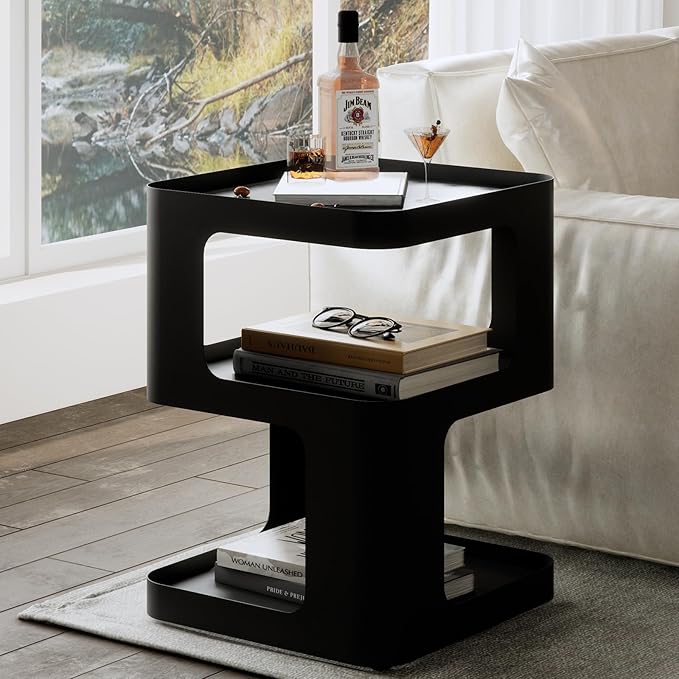 Side Table, Modern end Table, Unique nightstand, Bedside Table, Accent Side by uniquefurnituremodernstyle