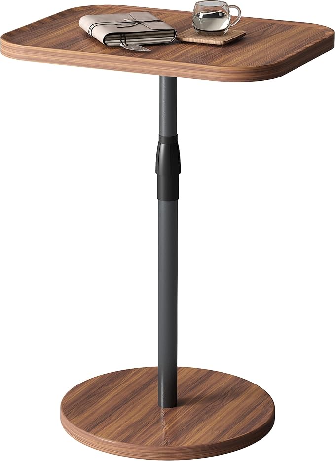 Adjustable End Table, Small Tray Side Table, Drink Table by IRCPEN