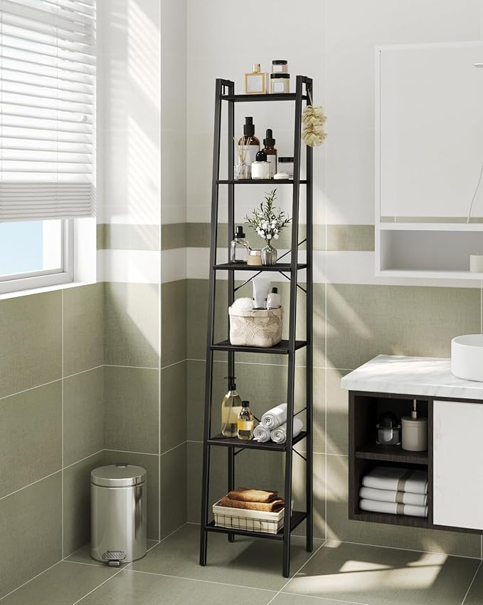 Ladder Shelf, Bookshelf Bookcase, Freestanding Corner Storage Shelve - Image 4