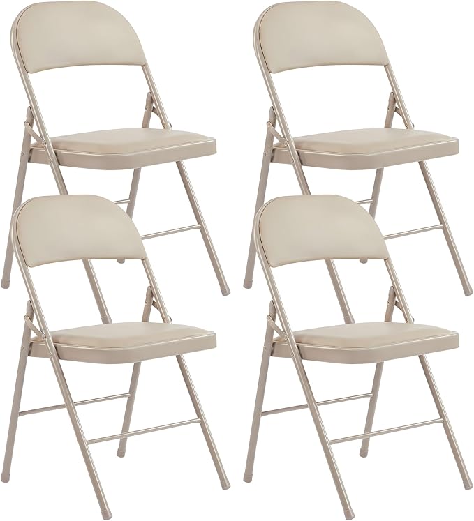HealSmart 4 Pcs Folding Chairs by HealSmart
