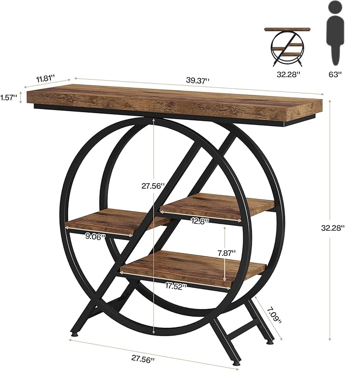 Tribesigns Console Table, 40-Inch Entryway Table - Image 2