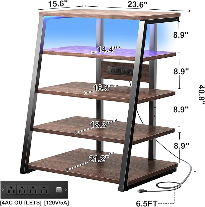 armocity 5-Tier AV Media Stand - Image 3