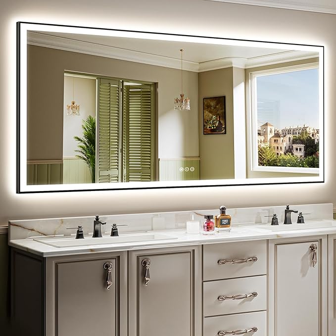 96x36 Inch LED Bathroom Mirror by YEELAIT