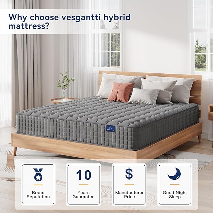 Vesgantti 8 Inch Multilayer Hybrid Full Mattress - Image 3