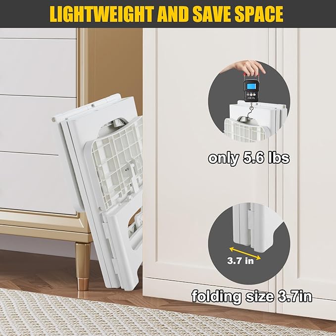 Folding 2-Step Stool for Adults Kids Non-Slip Collapsible Portable Step Stool - Image 5