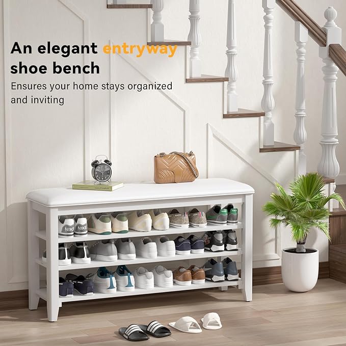 Shoe Rack Bench Entryway Storage - Image 7